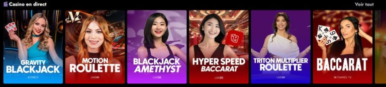 Telbet Casino jeux live