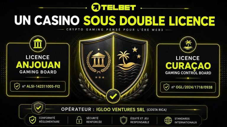 Telbet Casino double licence